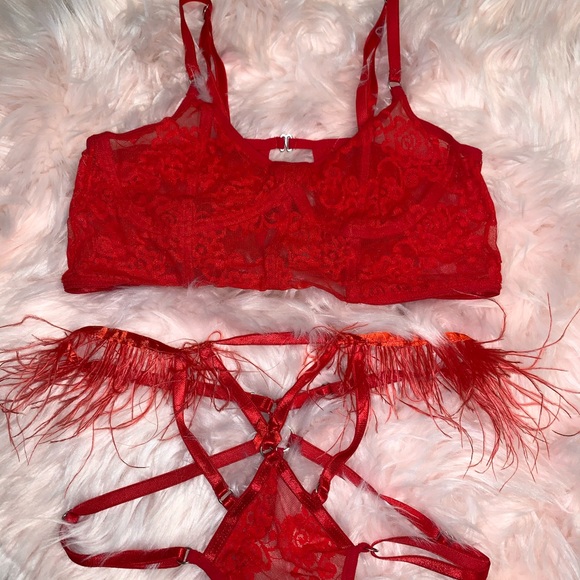 Nadhenri&co red lingerie 3 pieces - Picture 4 of 13